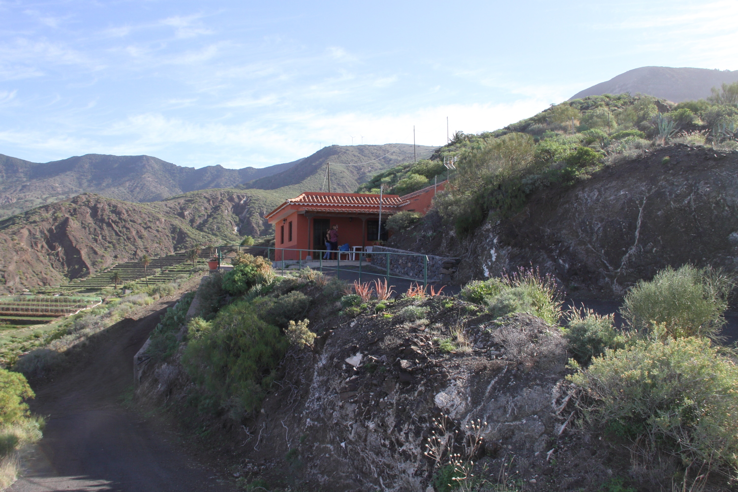 Casa rural Morero en Alojera con vistas al jardín y la naturaleza gomera