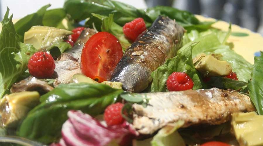 Ensalada con sardinas